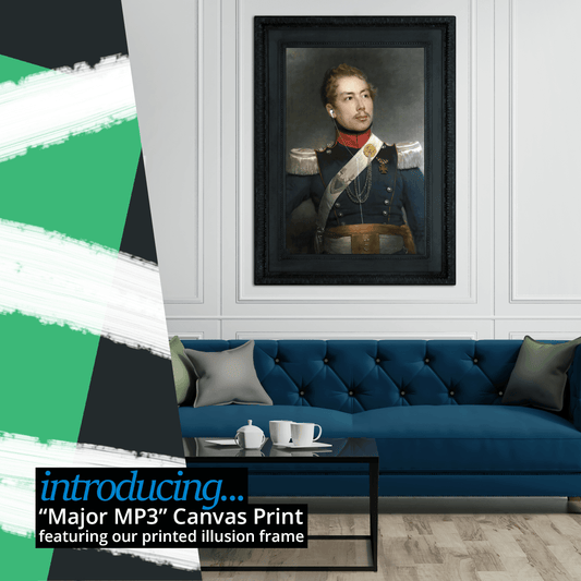 Introducing Major MP3 - Eclectic Fine Art Canvas Print