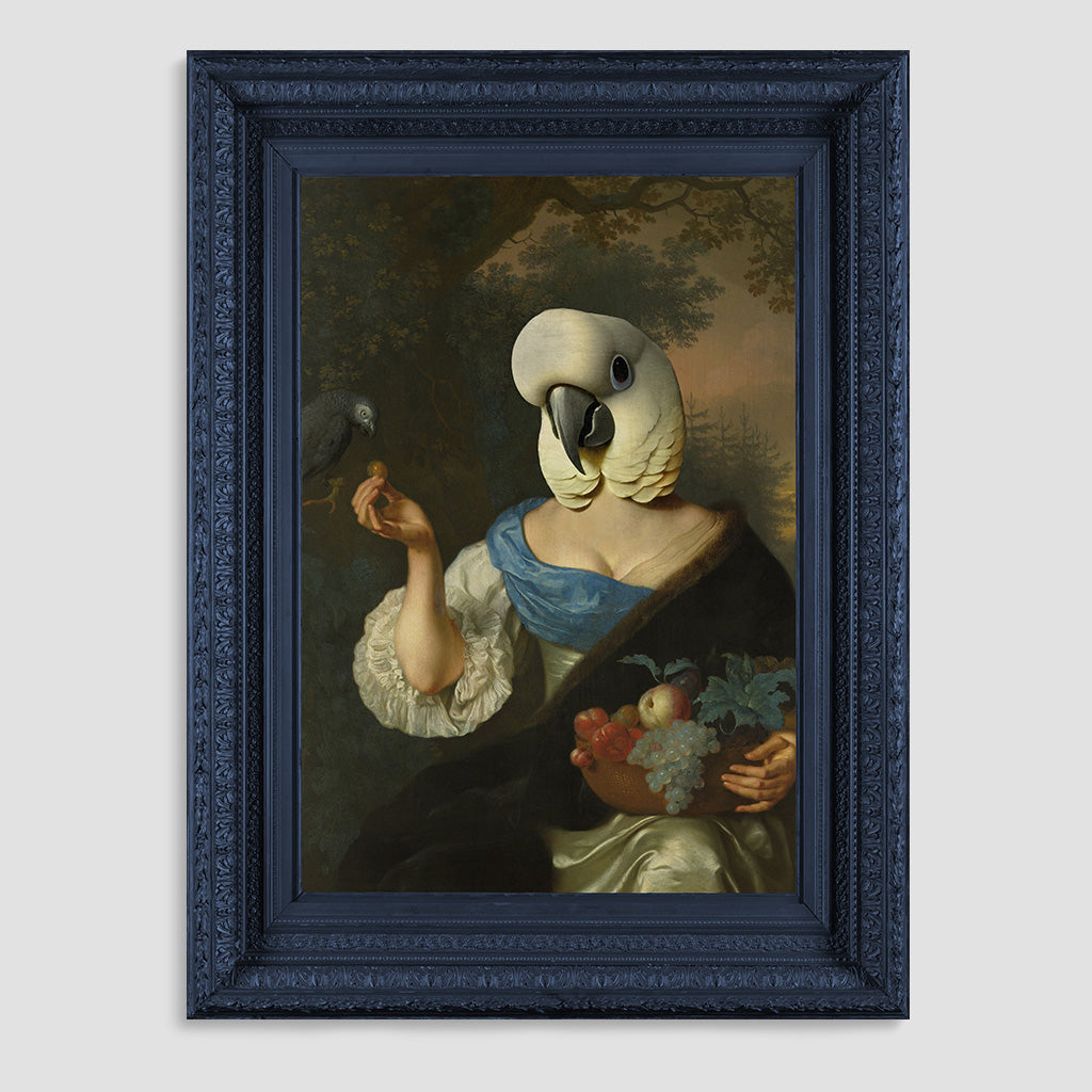 The Parrot Lady Canvas Print