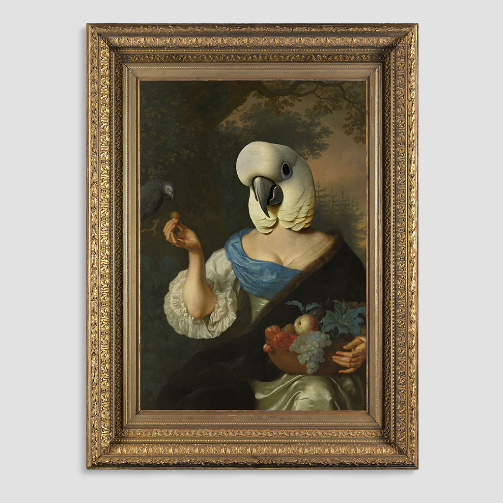 The Parrot Lady Canvas Print