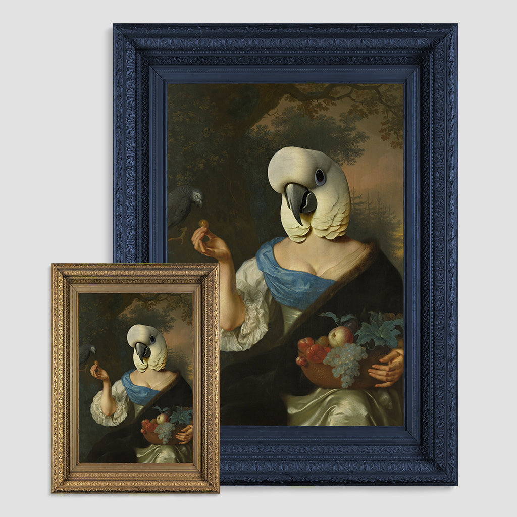 The Parrot Lady Canvas Print