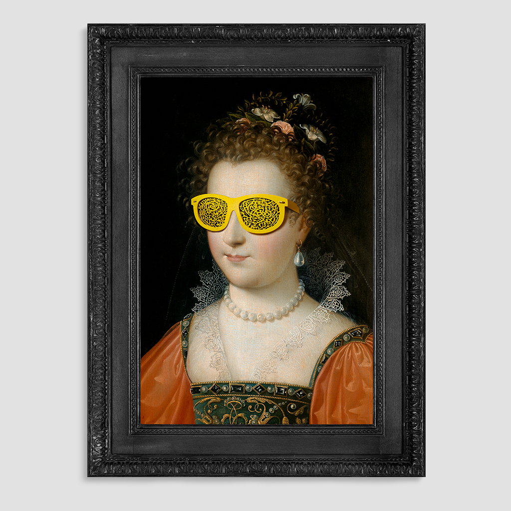 The Yellow Lady Canvas Print