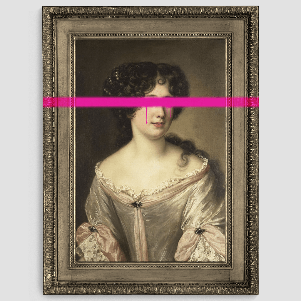 Large Defaced Wall Art