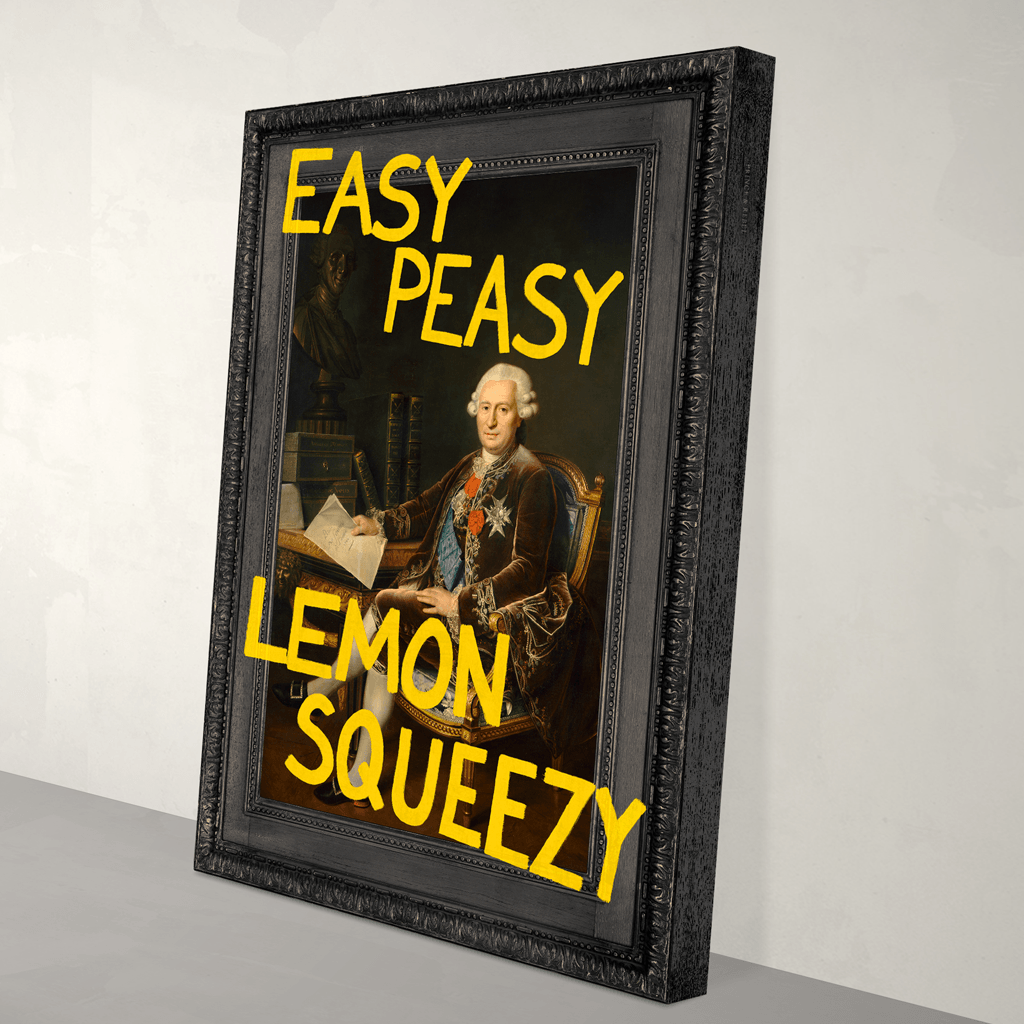 Easy Peasy Lemon Squeezy Canvas Print