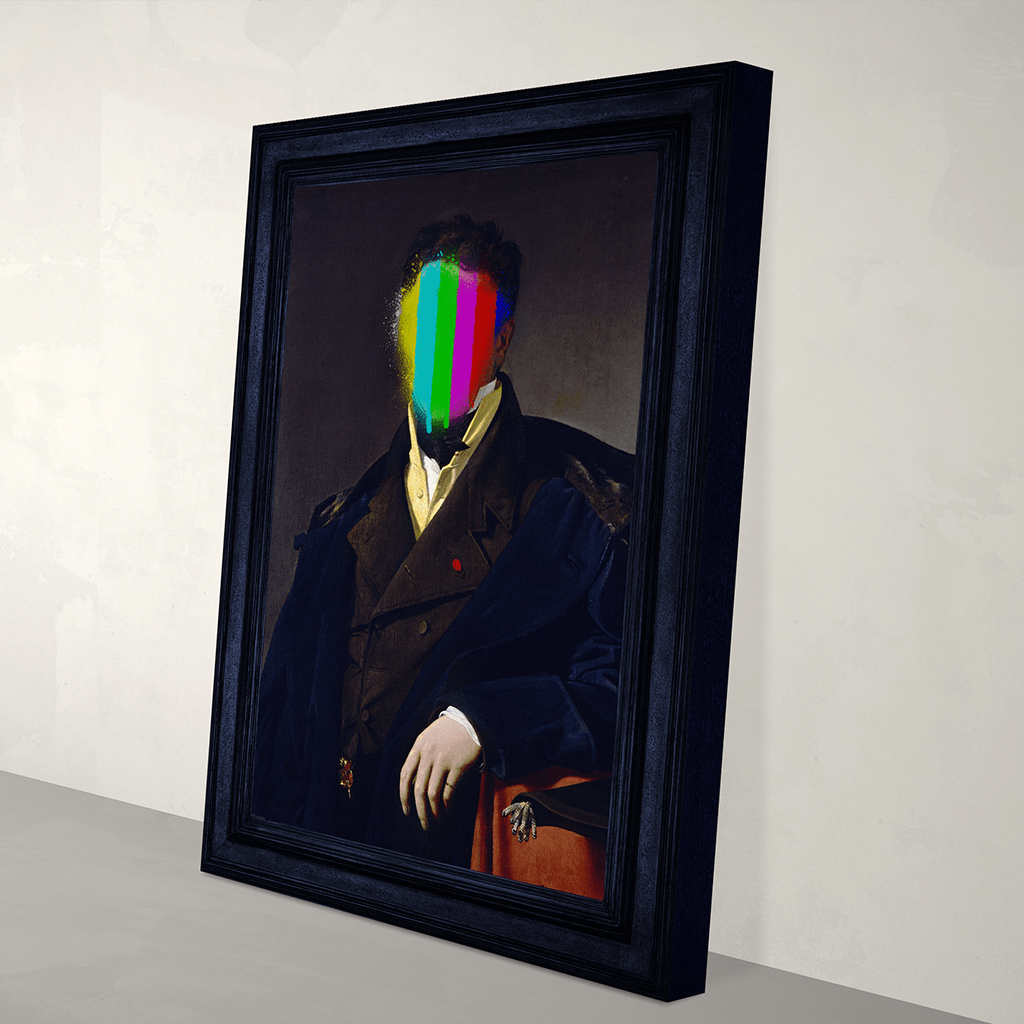 Sir Splat Canvas Print - High End Colourful Fine Art