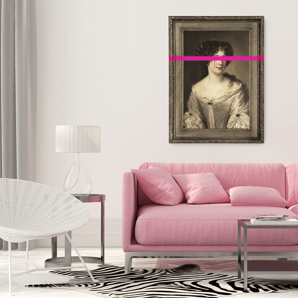 Wall Art for White Walls | Pink Home Decor