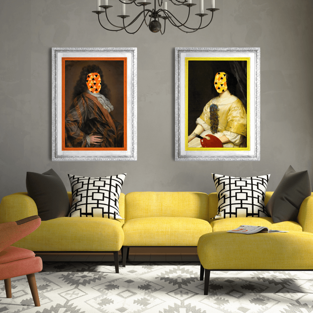 Eccentric Modern Abstract Canvas Prints - Eccentric Artwork for luxury bright living room ideas 