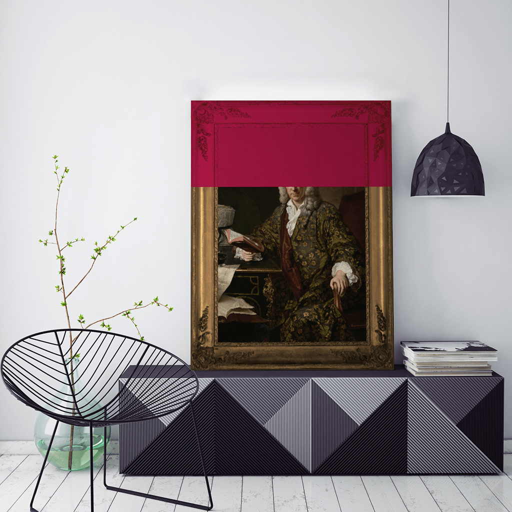 Marc'd in Burgundy Canvas Print