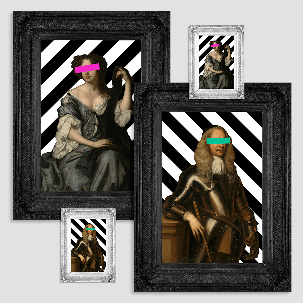 The Lady Louise and The Colonel Canvas Print Pair