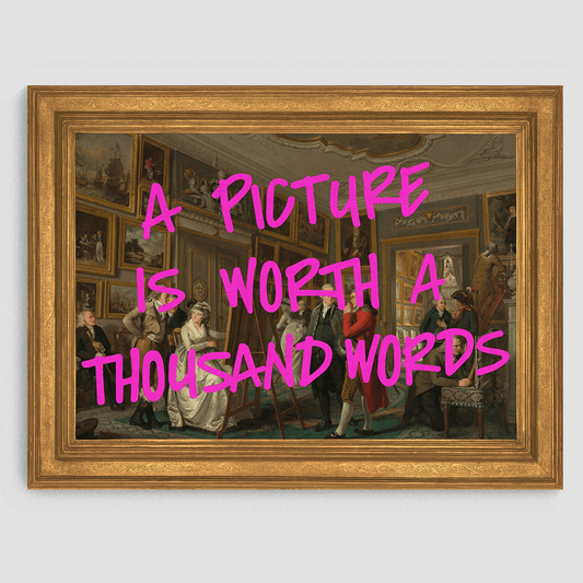 A Picture is Worth a Thousand Words Canvas Print