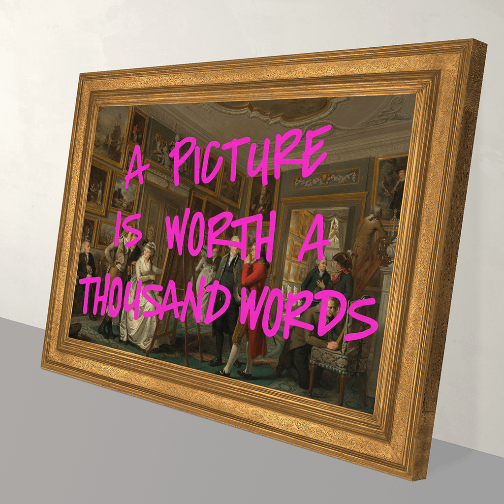 A Picture is Worth a Thousand Words Canvas Print