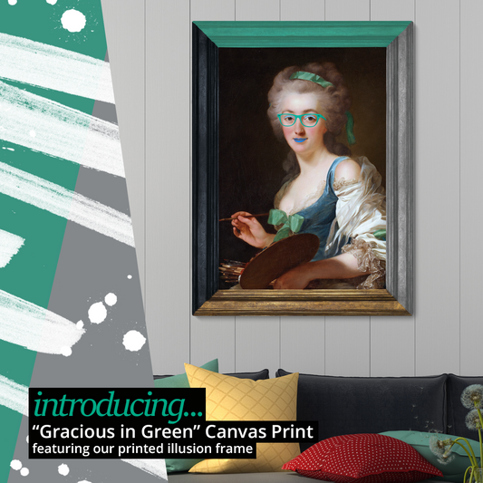 Introducing Gracious in Green - a modern take on fine art