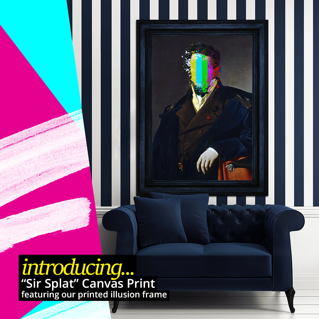 Introducing Sir Splat - Large Canvas Print