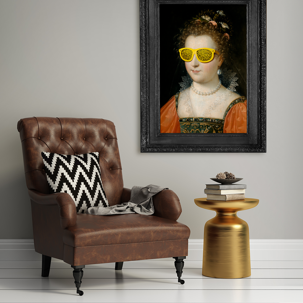 The Yellow Lady Canvas Print