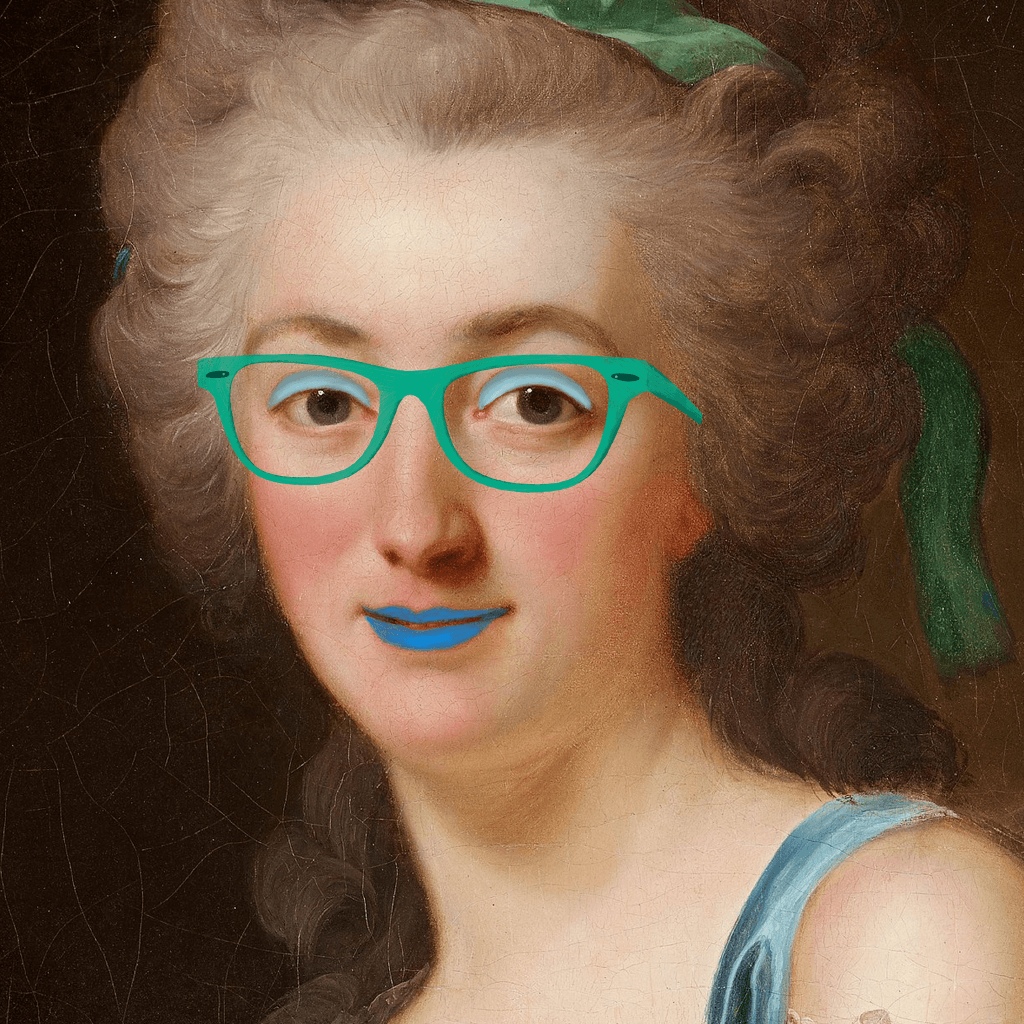 Gracious in Green - Large Modern Canvas Print - Close up of green glasses on fine art print