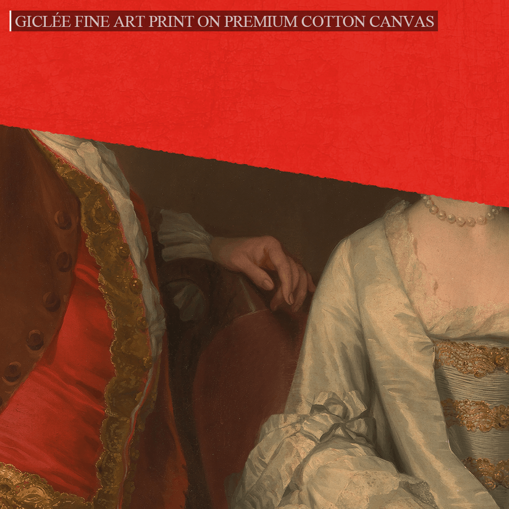 The Couple in Red - Canvas Print