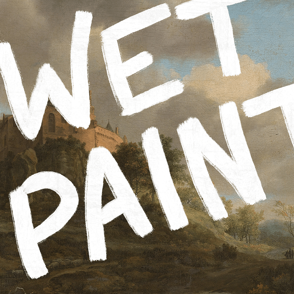 Wet Paint Canvas Print