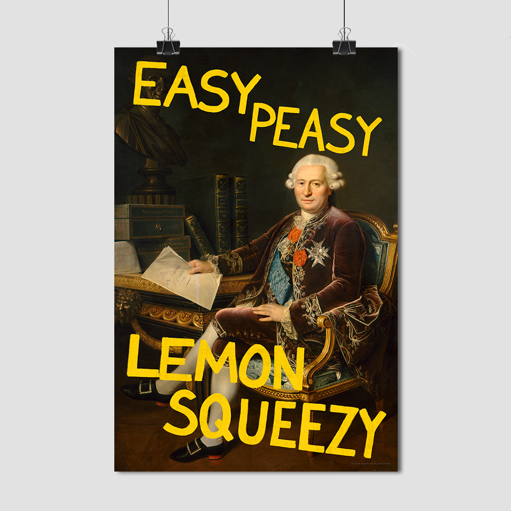 Easy Peasy Lemon Squeezy - Fine Art Print on Paper
