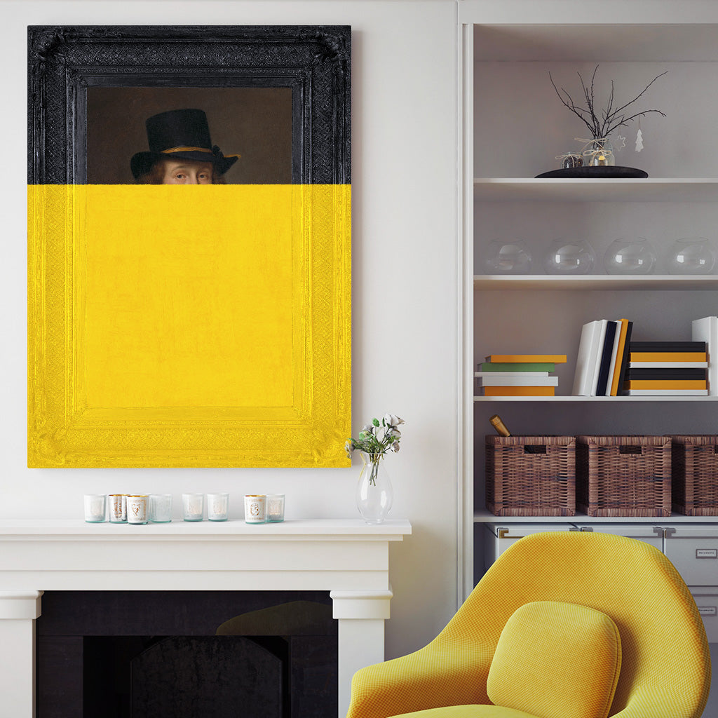 Man in Hat Canvas Print
