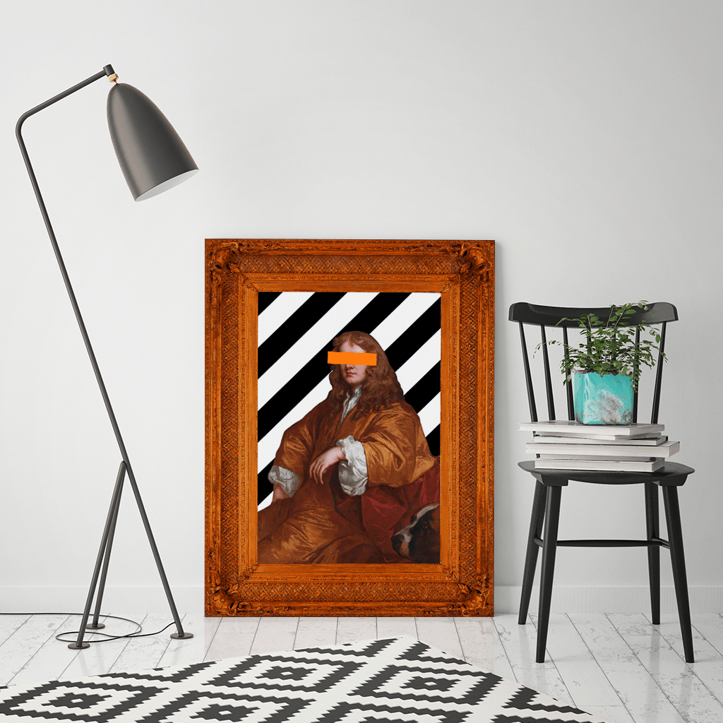 The Man in Orange - Canvas Print