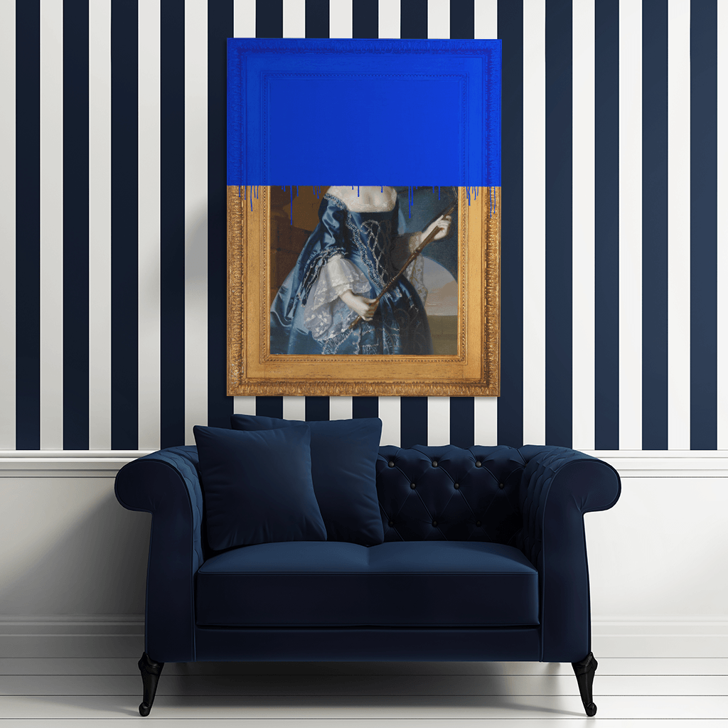 The Lady in Blue Canvas Print