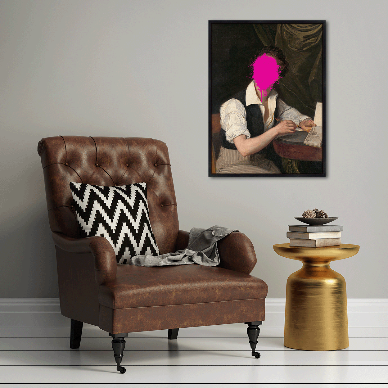 The Defacing of Charlie - Canvas Print