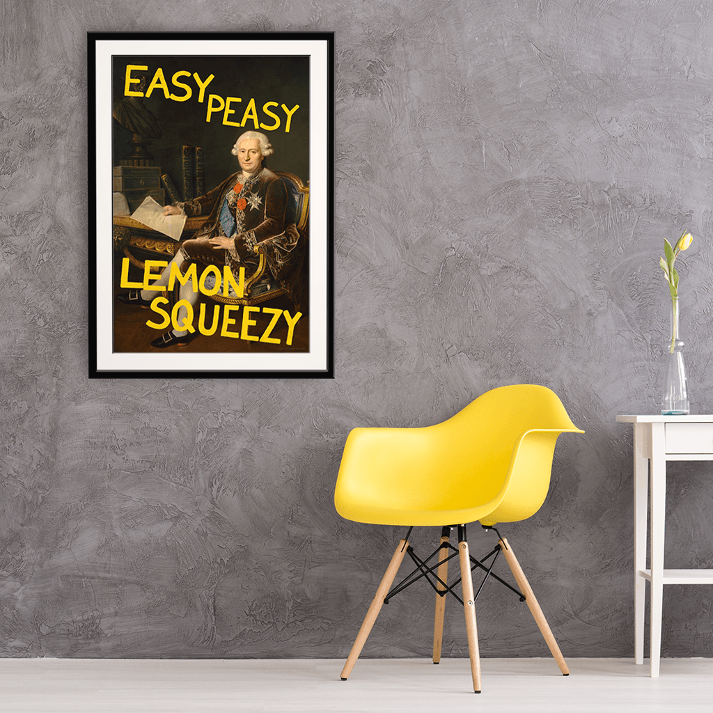 Easy Peasy Lemon Squeezy - Fine Art Print on Paper