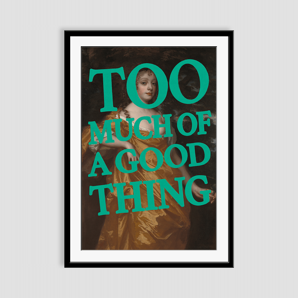 Too Much of a Good Thing Framed Art Print