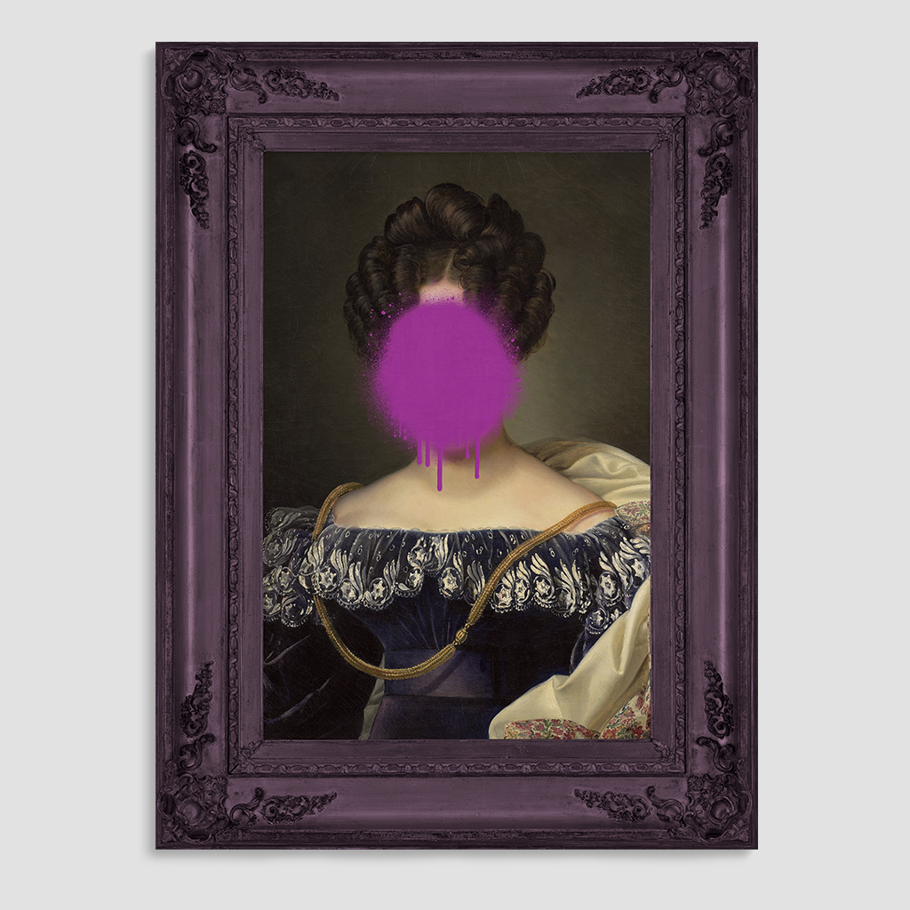 Johanna and the Splat Canvas Print