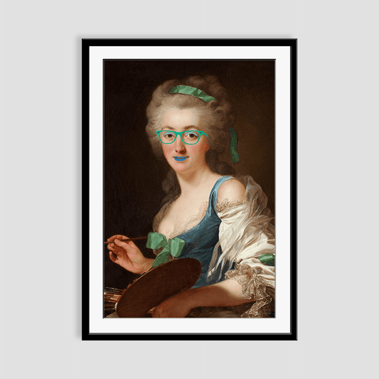 Gracious in Green Framed Print