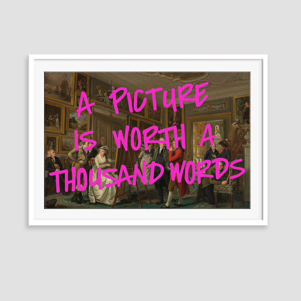 A Picture is Worth a Thousand Words Framed Print