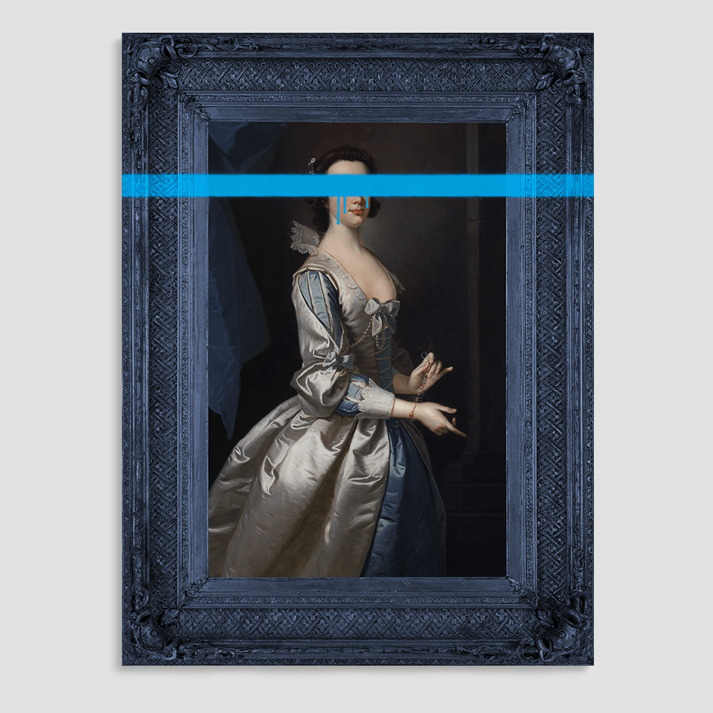 The Blue Lady Canvas Print