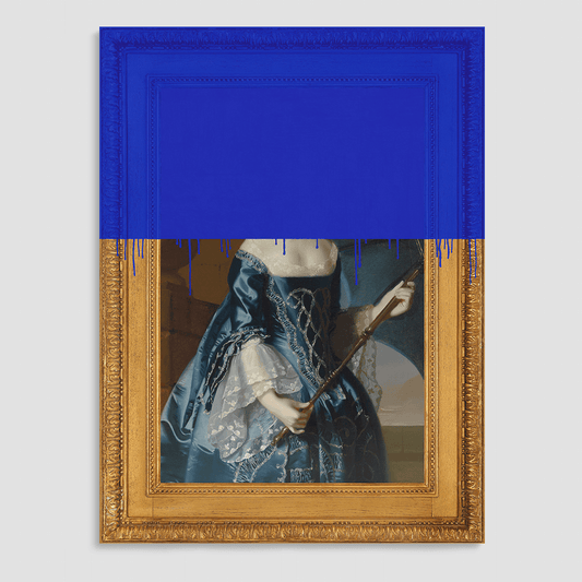 The Lady in Blue Canvas Print