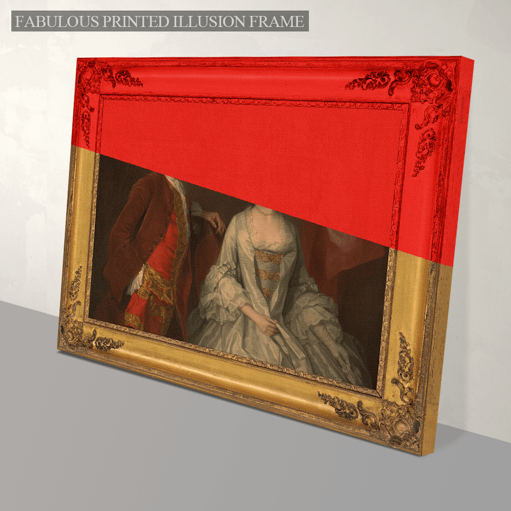 The Couple in Red - Canvas Print