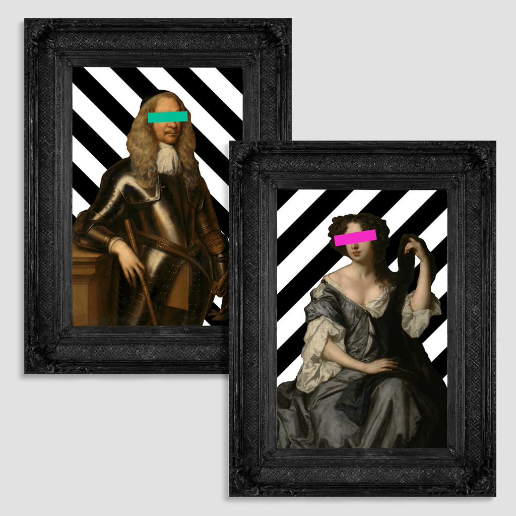 The Lady Louise and The Colonel Canvas Print Pair