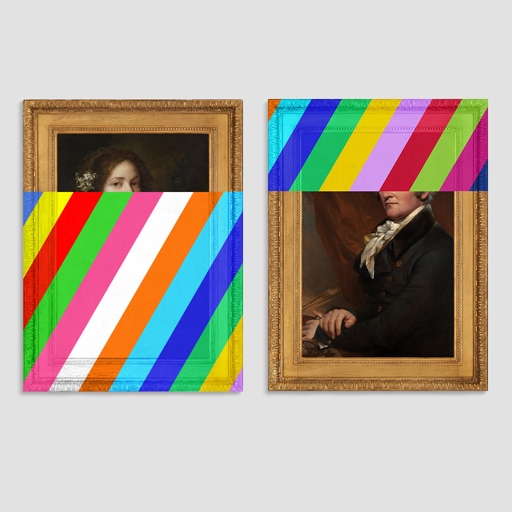 Margaretha and Trumbull Canvas Print Pair